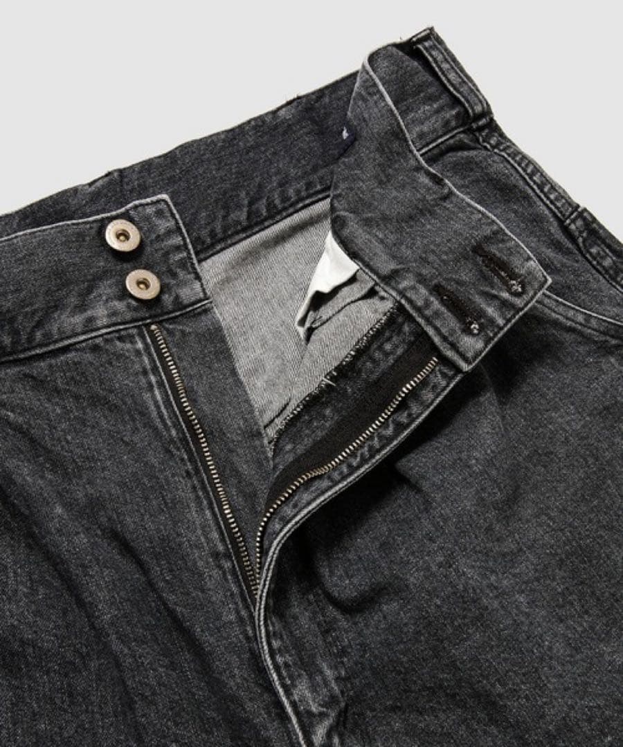 COMME des GARCONS HOMMEストーンウォッシュブラックデニムM