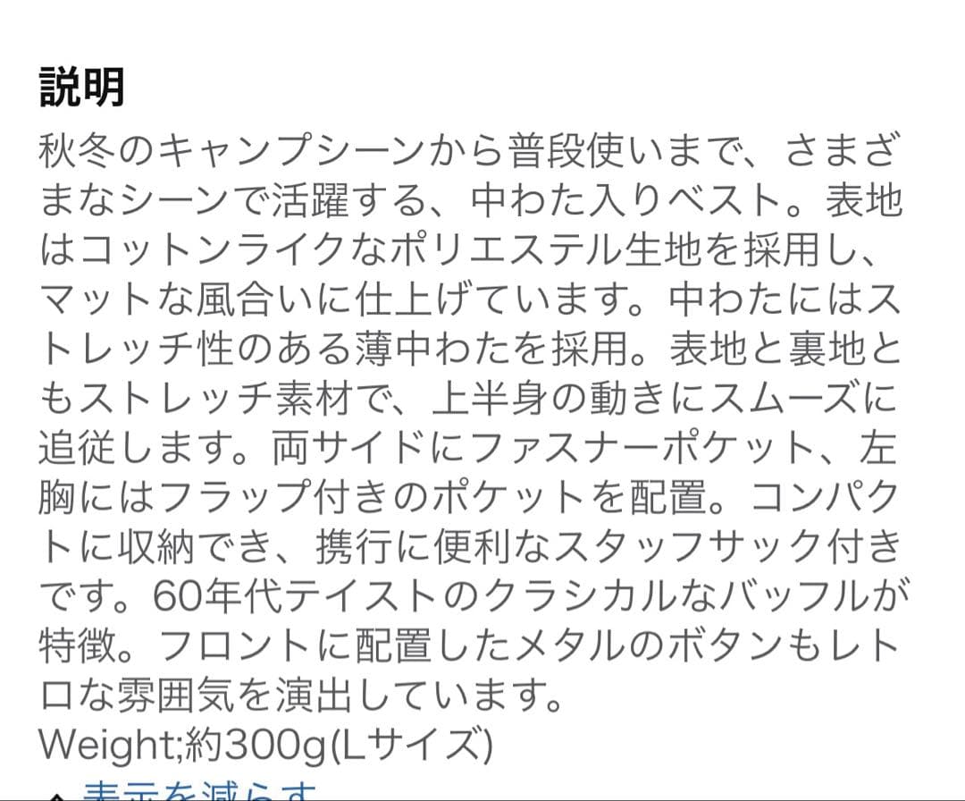 The North Face ブラック ダウンベスト Lサイズ