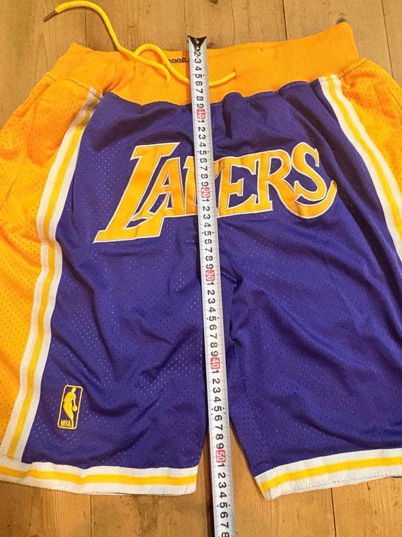 Lakers バスケットパンツ 紫/黄色