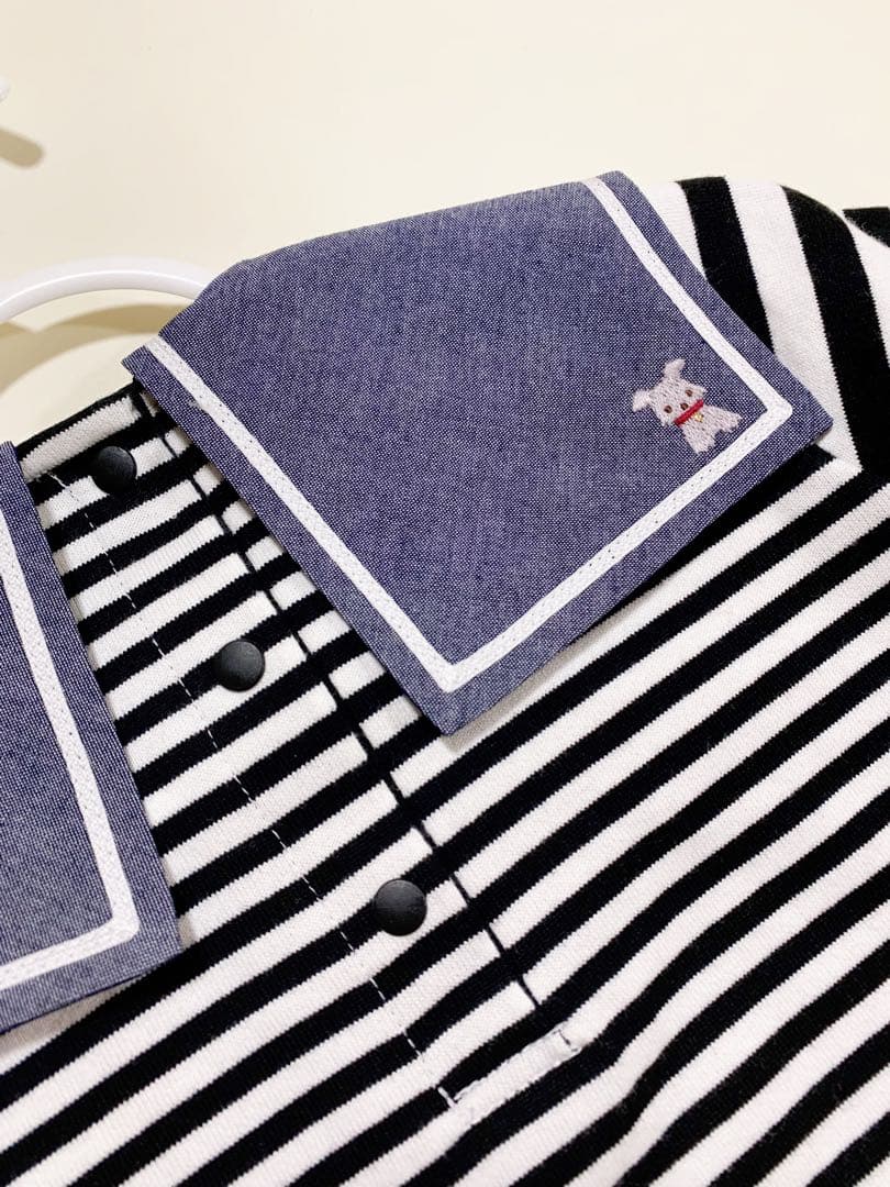 familiar ファミリア　ロング　Tシャツ　セーラー襟