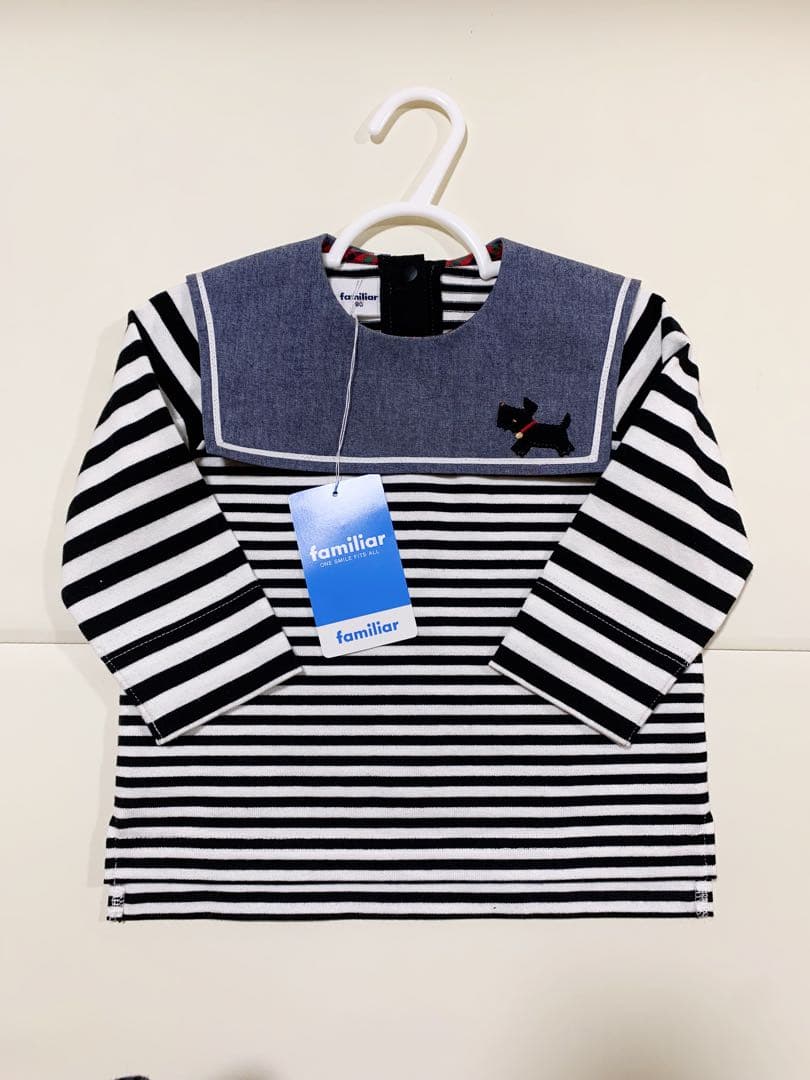 familiar ファミリア　ロング　Tシャツ　セーラー襟