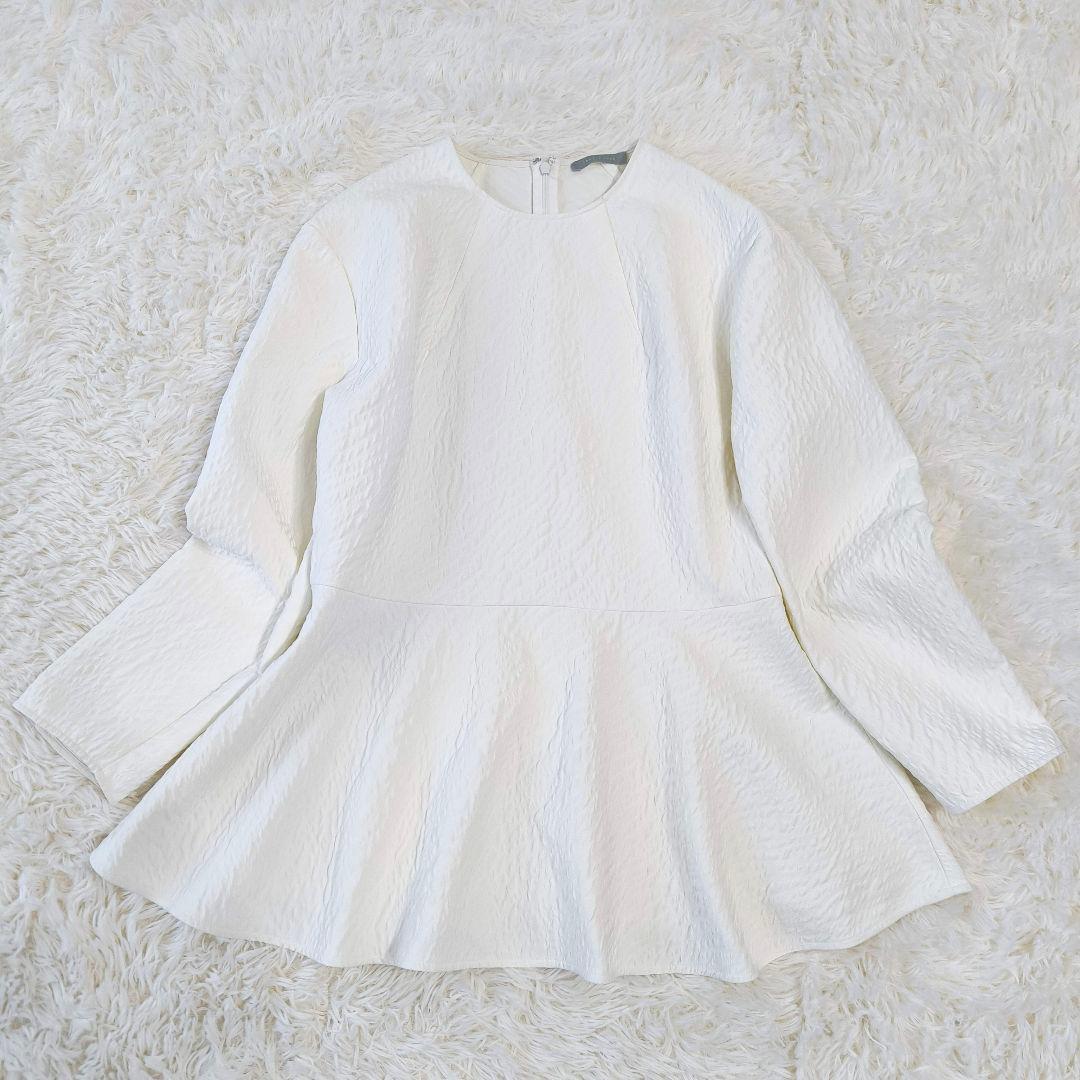 theory luxe 25SS ウォッシャブル ペプラムデザイン ブラウス