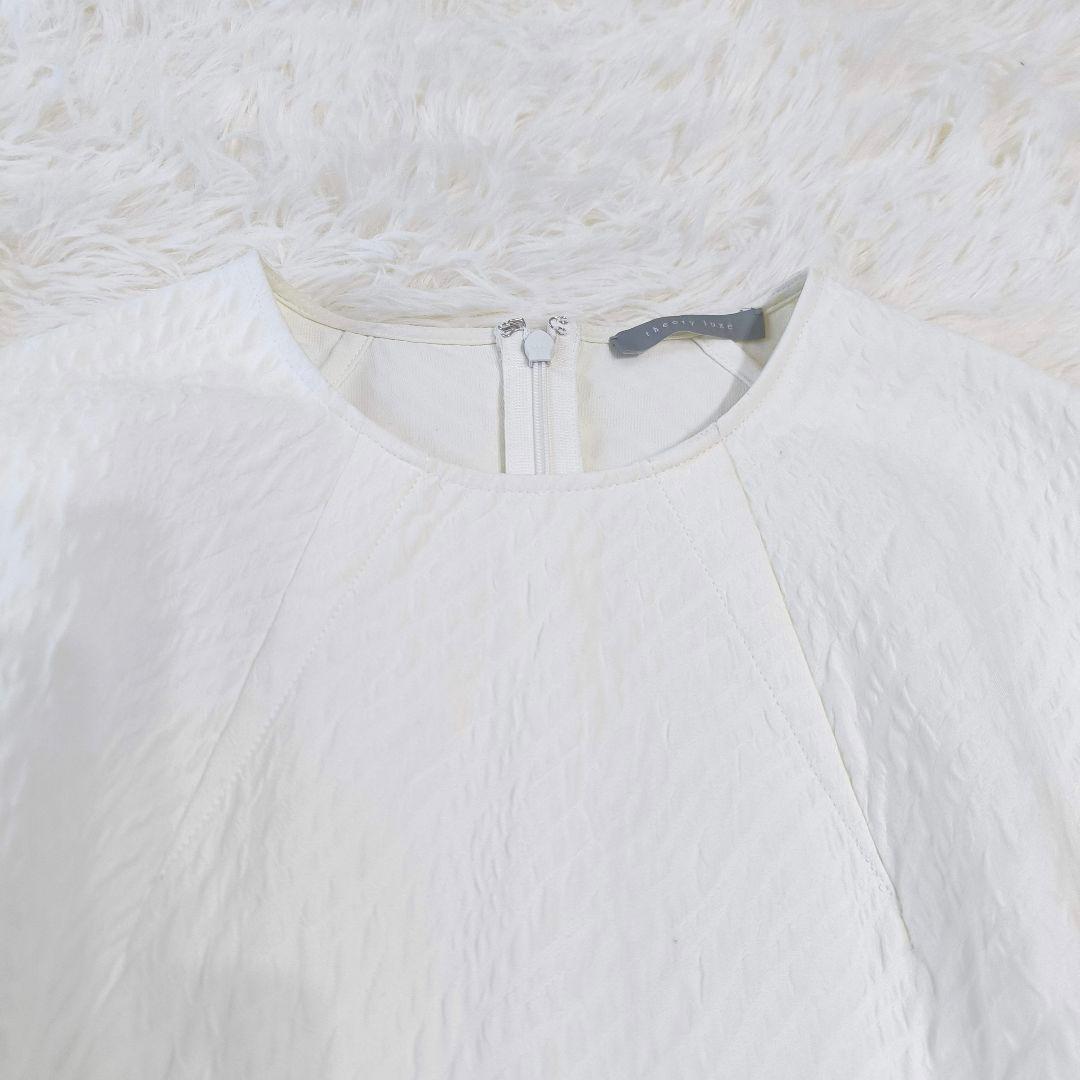 theory luxe 25SS ウォッシャブル ペプラムデザイン ブラウス