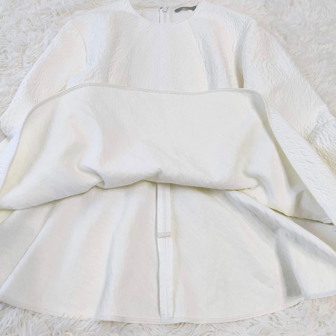 theory luxe 25SS ウォッシャブル ペプラムデザイン ブラウス