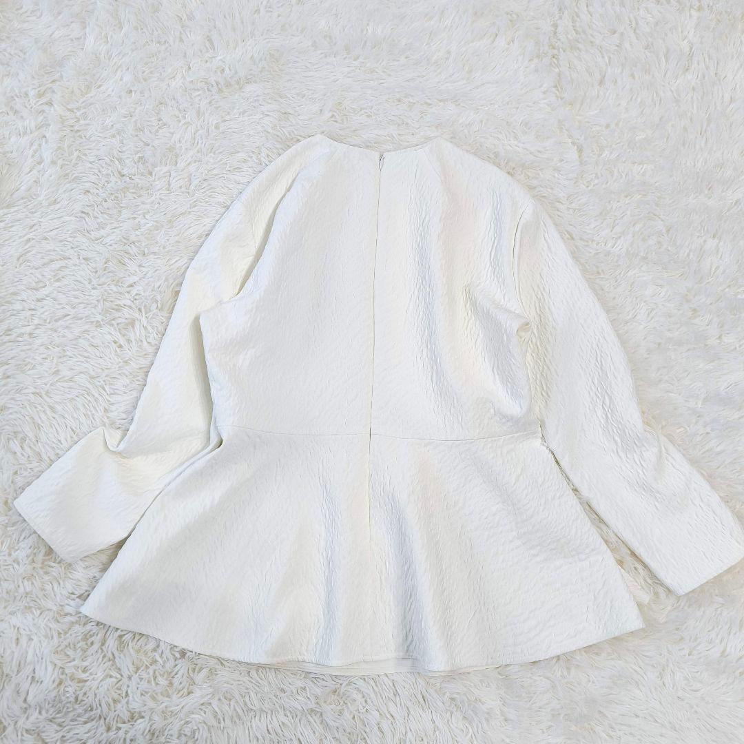theory luxe 25SS ウォッシャブル ペプラムデザイン ブラウス