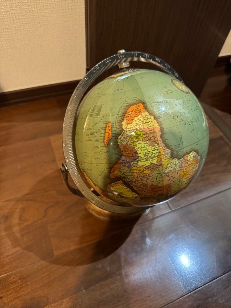ACTUS / GLOBE Wood Stand Green 地球儀　廃盤