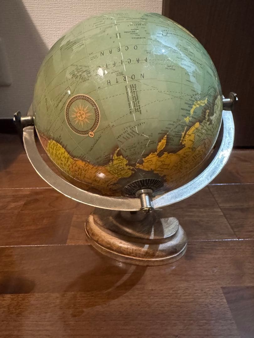 ACTUS / GLOBE Wood Stand Green 地球儀　廃盤
