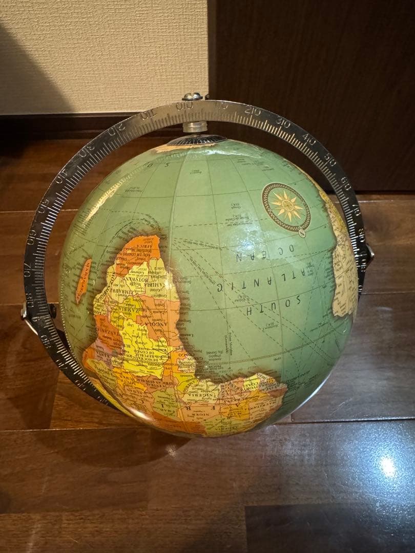 ACTUS / GLOBE Wood Stand Green 地球儀　廃盤