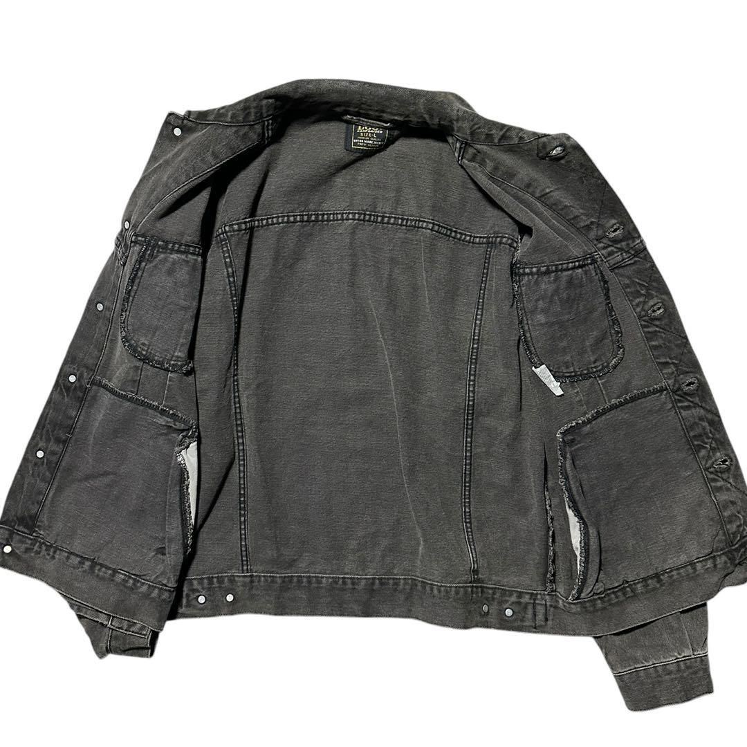 Lee RIDER ブラックデニムジャケット L 黒 Gジャン 90s 古着