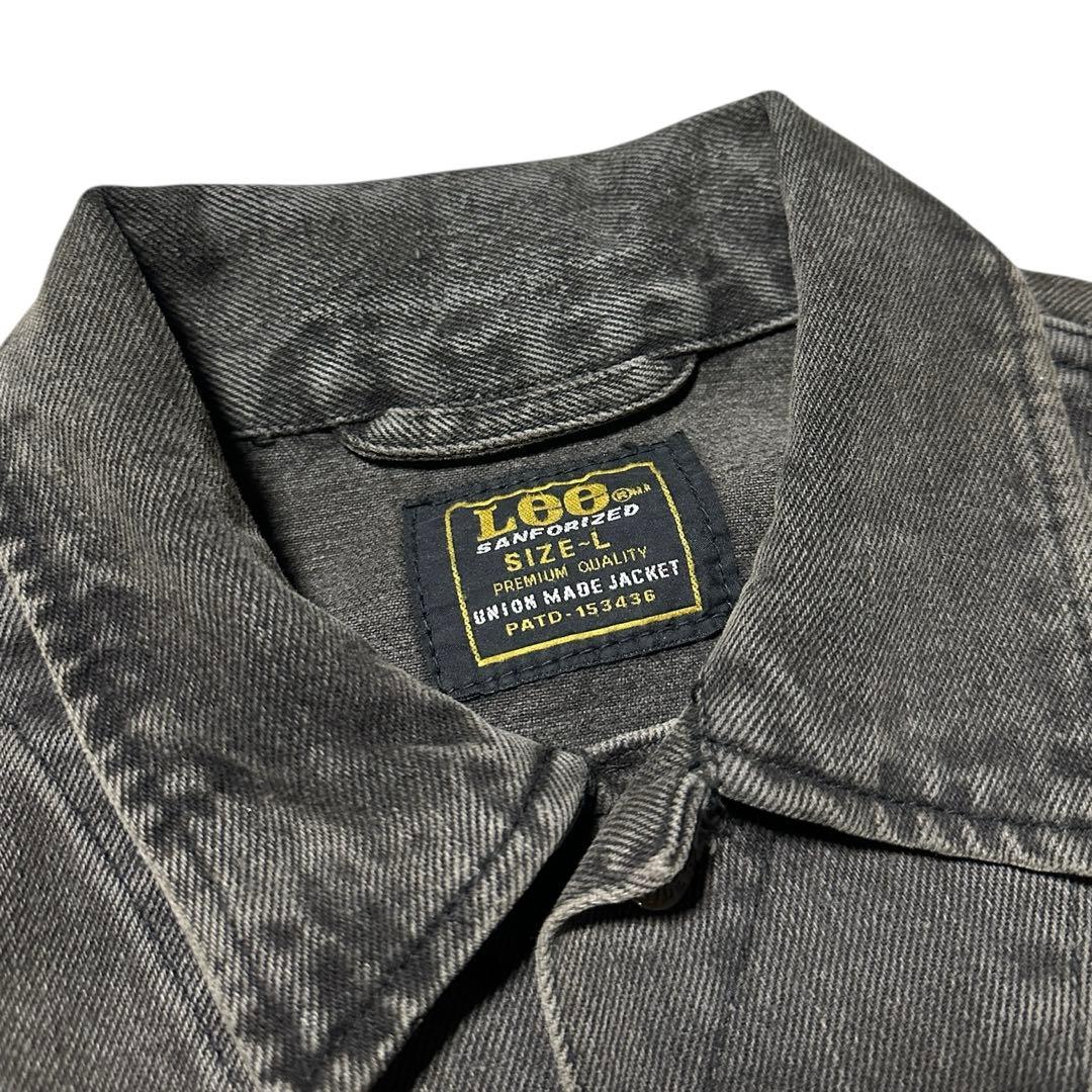 Lee RIDER ブラックデニムジャケット L 黒 Gジャン 90s 古着