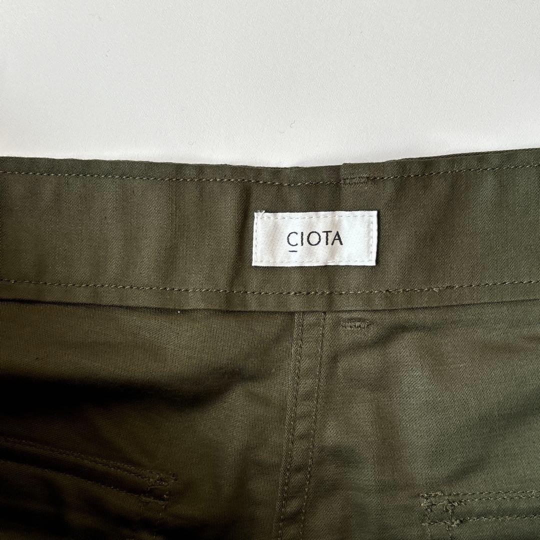 新品 CIOTA ベイカーパンツ カーキ５ baker pants