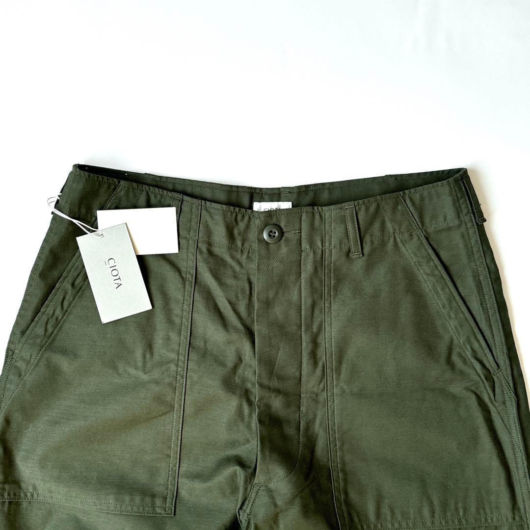 新品 CIOTA ベイカーパンツ カーキ５ baker pants