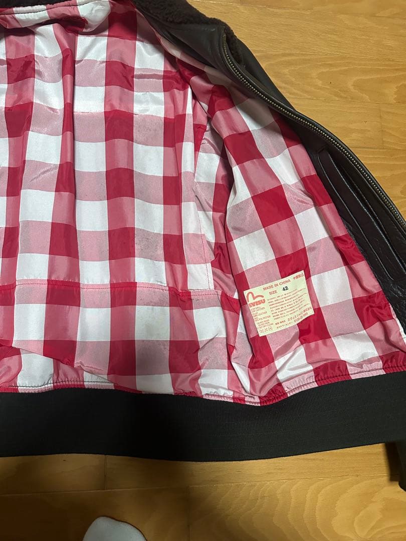 EVISU エヴィス YAMANE：G-1　フライトジャケット　レザージャケット