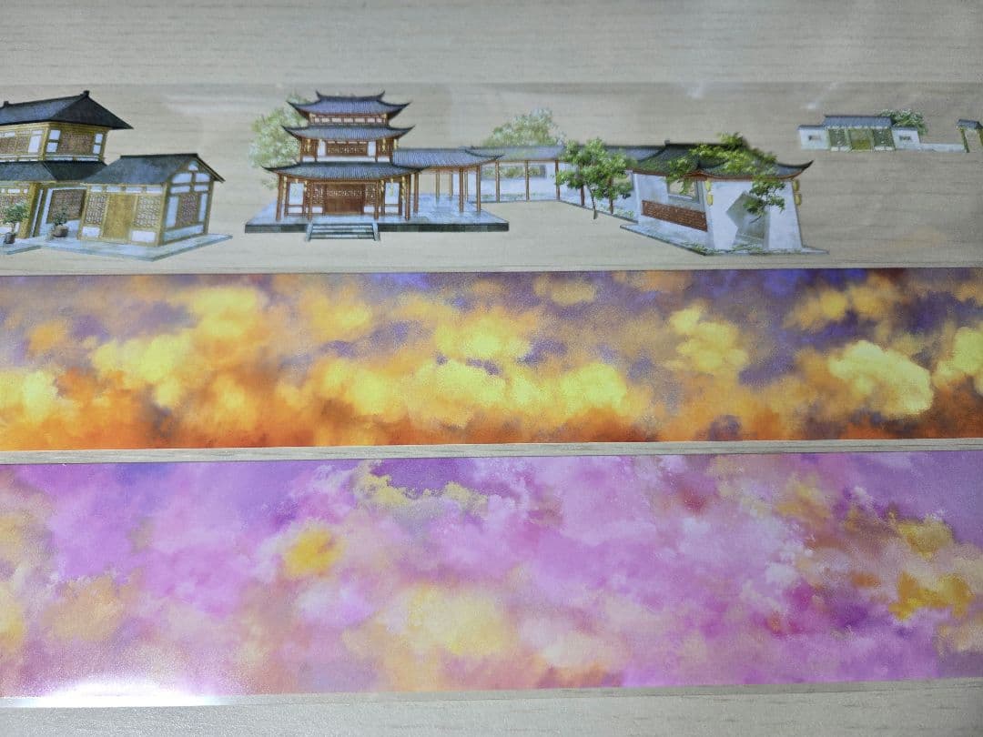 断捨離　海外マステ　雲　装飾　風景　背景　人物　PET　まとめ売り　おまけ付き