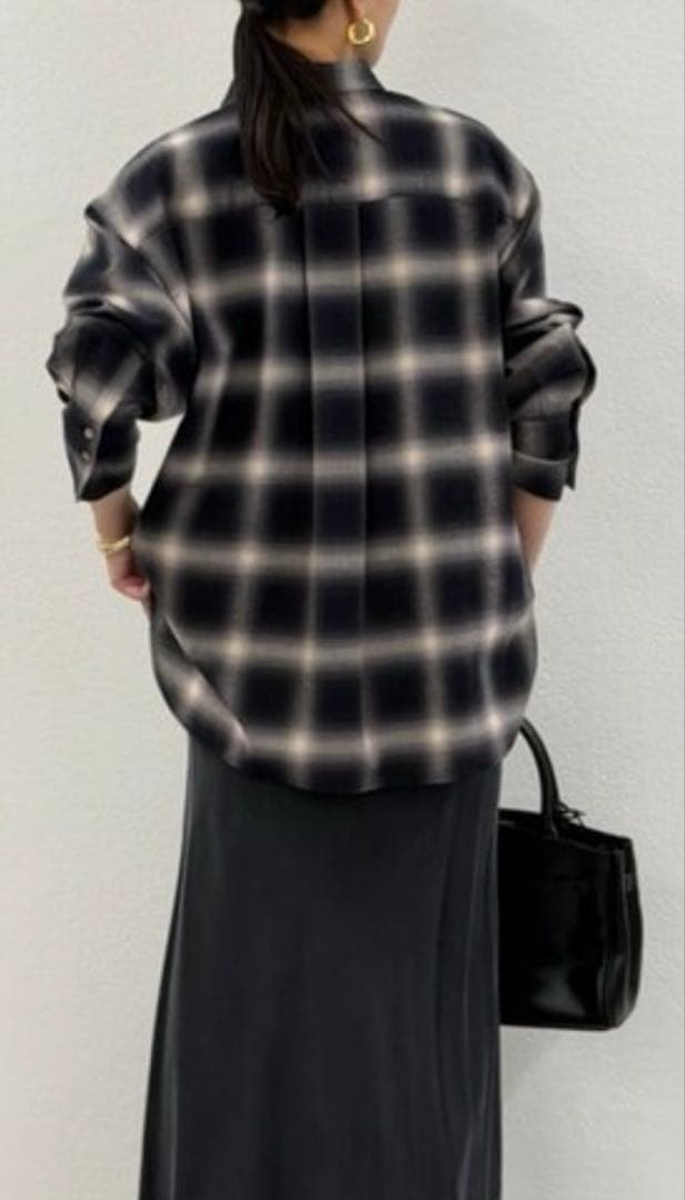 新品⭐️ Loungedressベーシックオンプレチェックシャツ　2/28出品終了