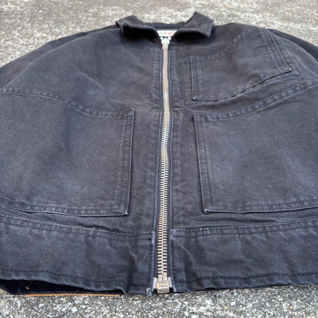 stussy work gear デニムジャケット ワークジャケット ブラック