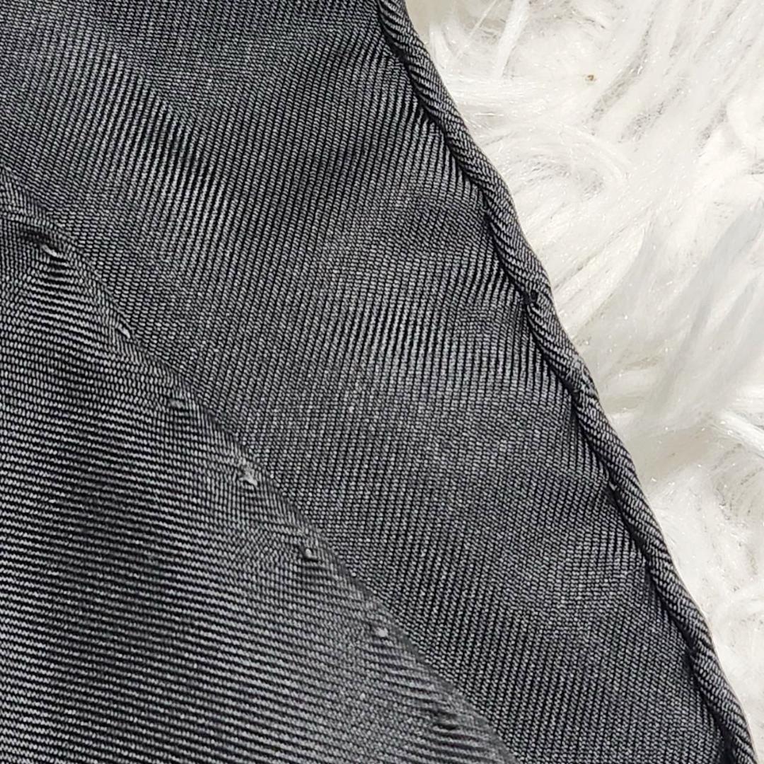 エルメス カレ90《冬の火》大判スカーフ 雪の結晶 シルク100% グレー 美品