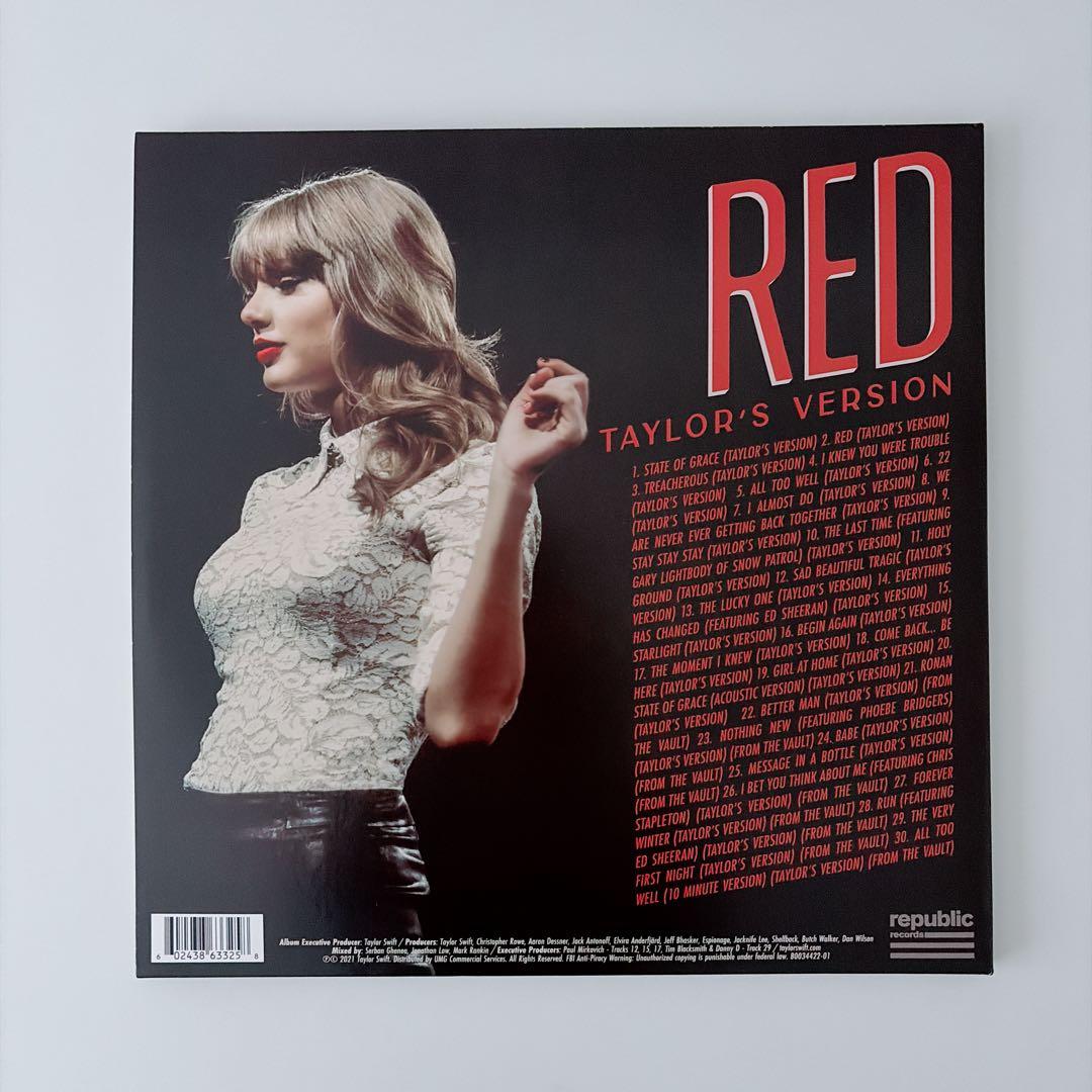 Taylor Swift Red LP 4枚組アナログレコード