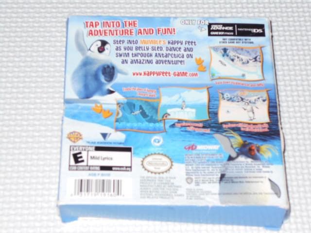 GBA★HAPPY FEET 海外版 端子清掃済み★箱付・説明書付・ソフト付