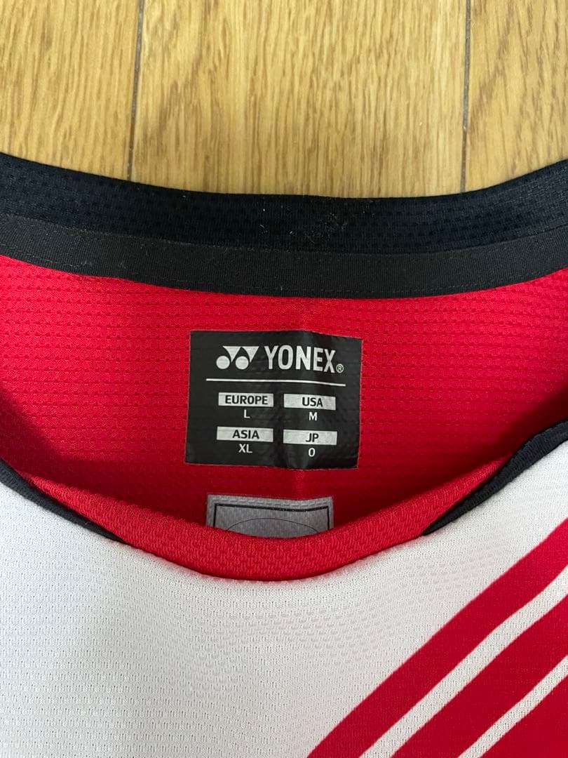 YONEX バドミントンウェア Oサイズ レッド