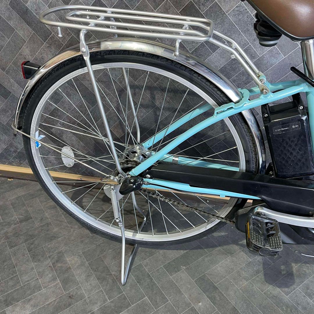 Panasonic 電動アシスト自転車 水色 バスケット付き