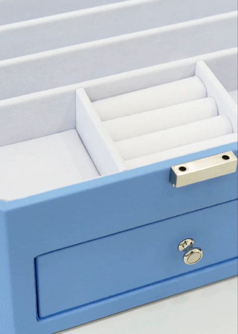 【新品未使用】A'pearl エパールジュエリーボックス　コバルトブルー