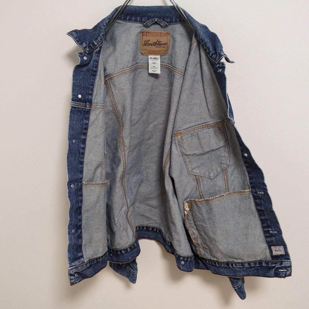 G58【US輸入】リーバイス　デニムジャケット【メンズ2XL】