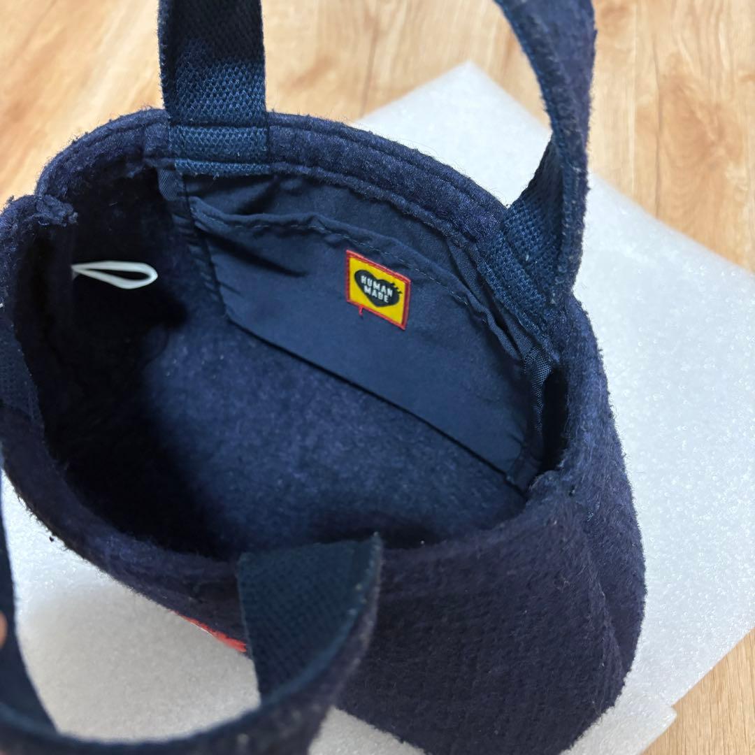 【即完売品】 HUMAN MADE ハートロゴ トートバッグ ネイビー 正規品
