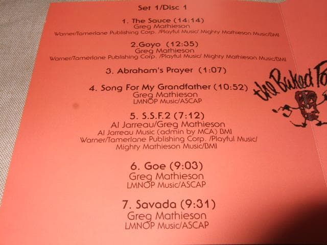GREG MATHIESON, BAKED POTATO, 2CD, ライブ盤