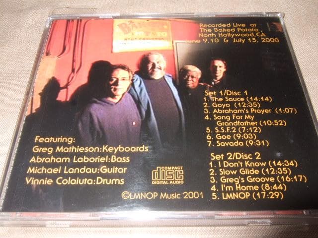 GREG MATHIESON, BAKED POTATO, 2CD, ライブ盤