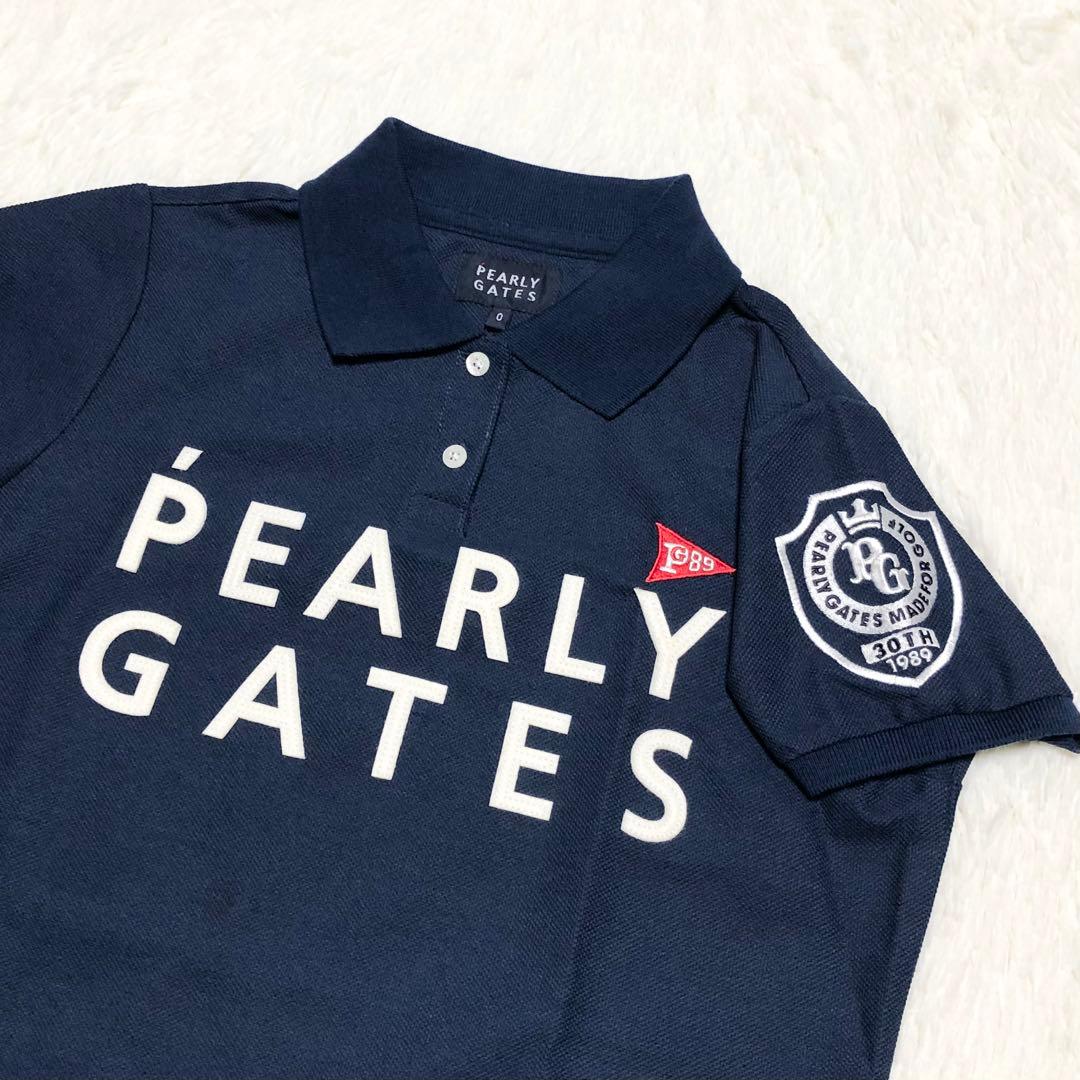 新品未使用タグ付き♪PEARLY GATES 30周年ポロシャツ ネイビー 0