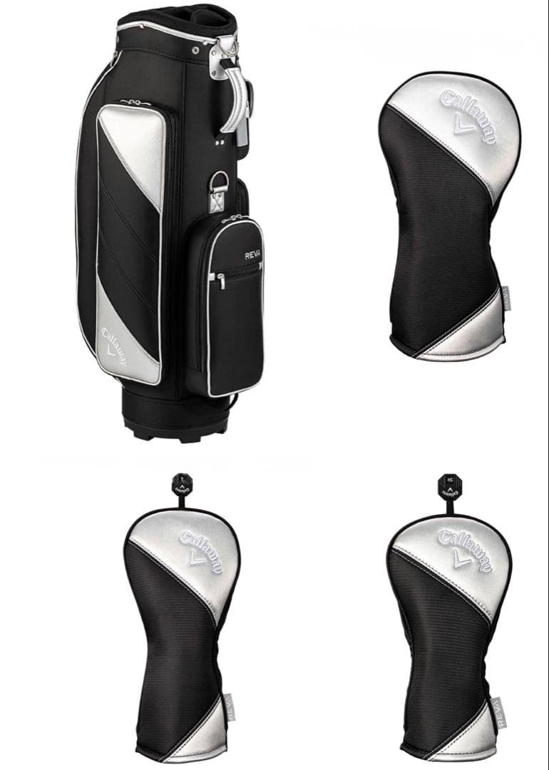【新品未使用】Callaway REVA キャディバッグ ヘッドカバー3点
