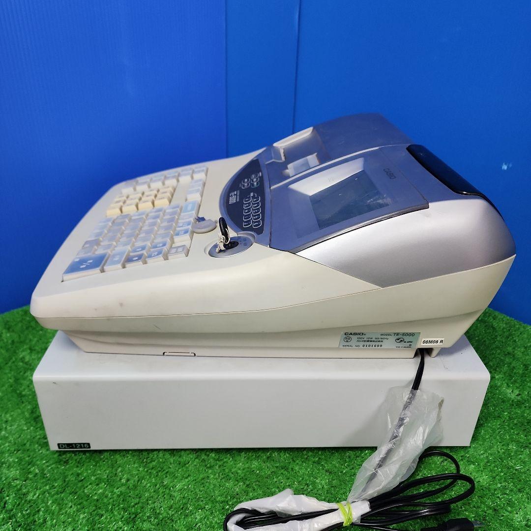 J264★CASIO TE-5000 電子レジスター 付属説明書付・送料無料