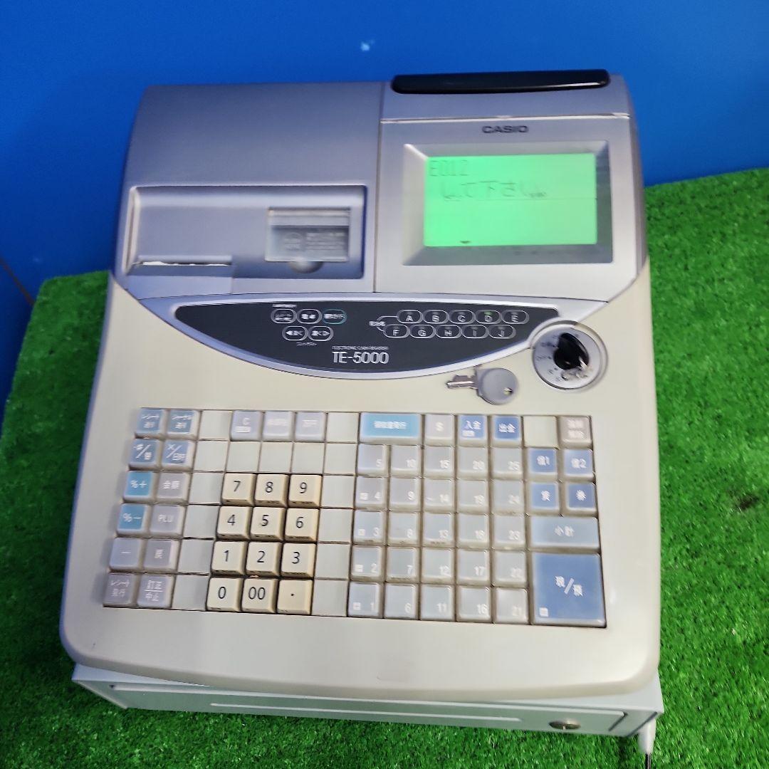 J264★CASIO TE-5000 電子レジスター 付属説明書付・送料無料