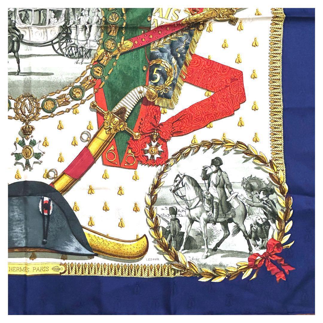 エルメス カレ90 NAPOLEON ナポレオン スカーフ シルク HERMES