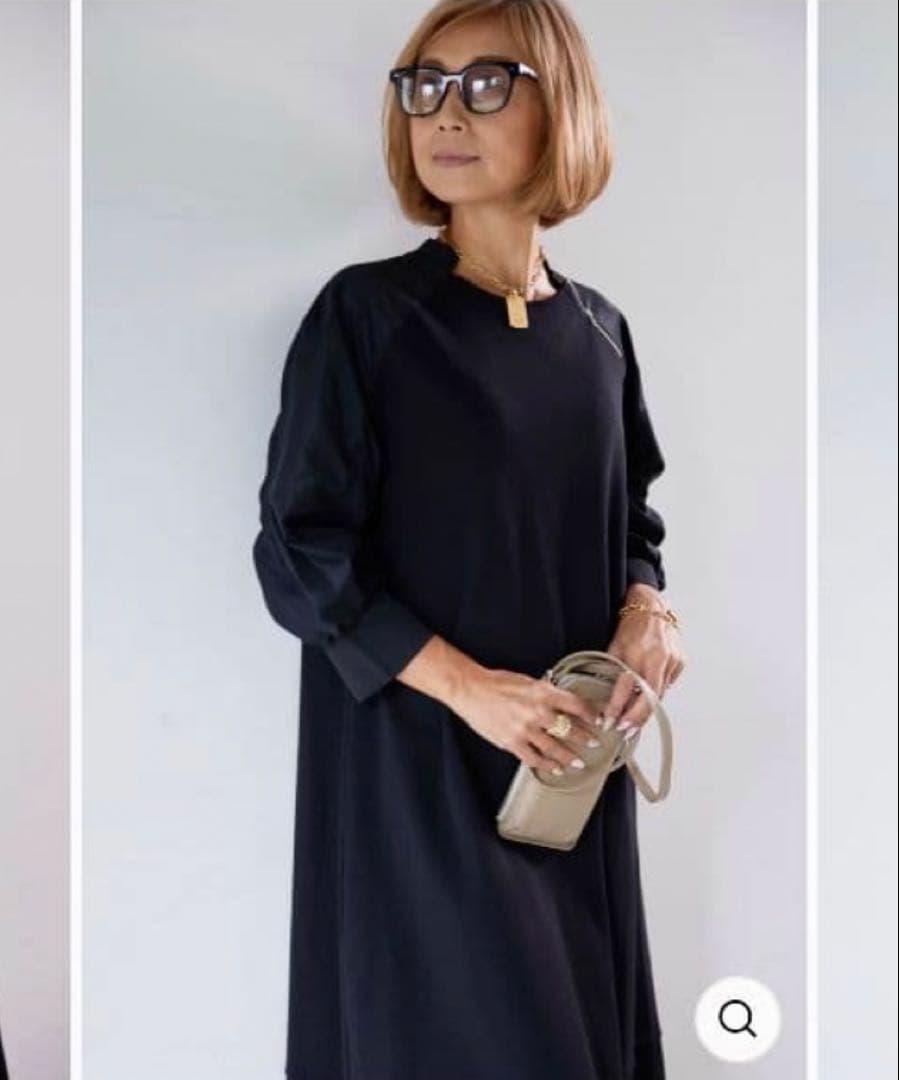 美品！ PLUS OTO.HA MA1ライクワンピース　BLACK