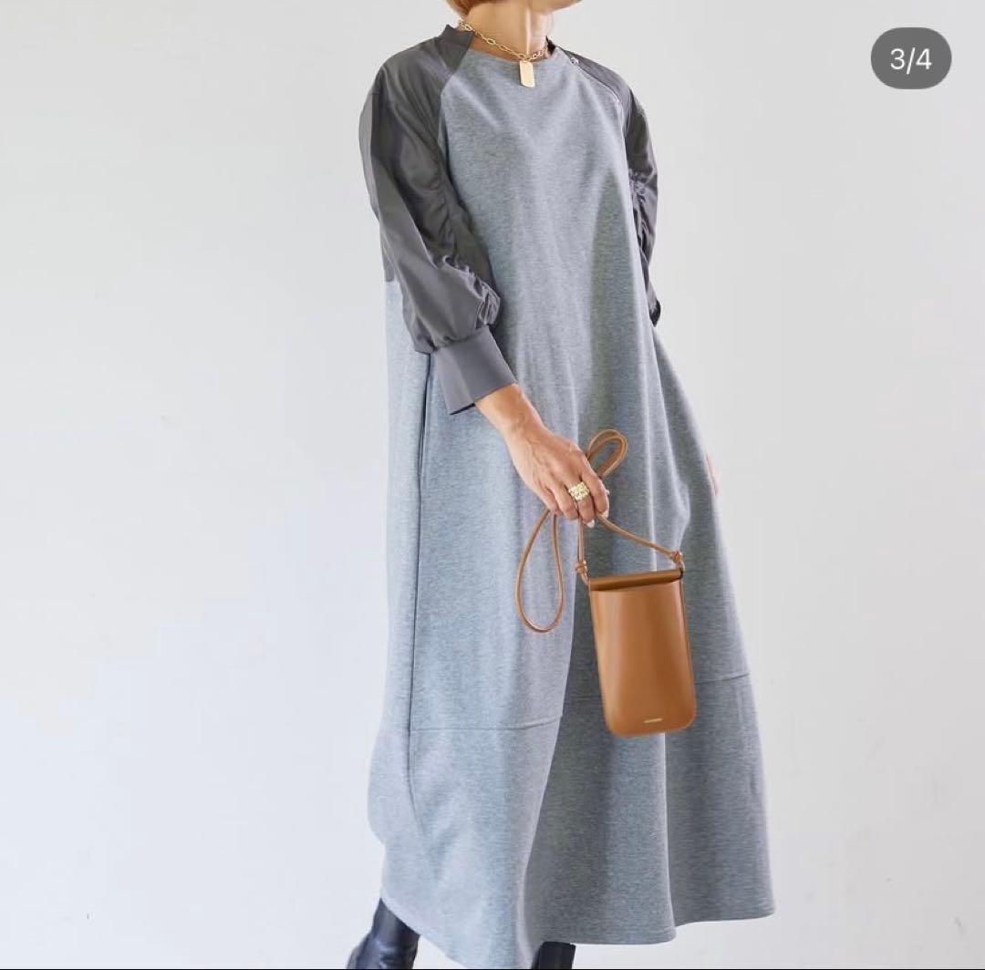 美品！ PLUS OTO.HA MA1ライクワンピース　BLACK