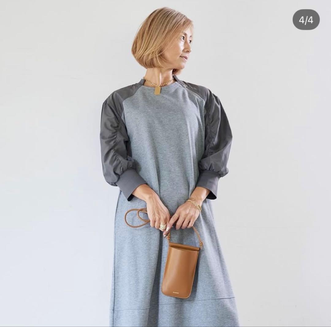 美品！ PLUS OTO.HA MA1ライクワンピース　BLACK