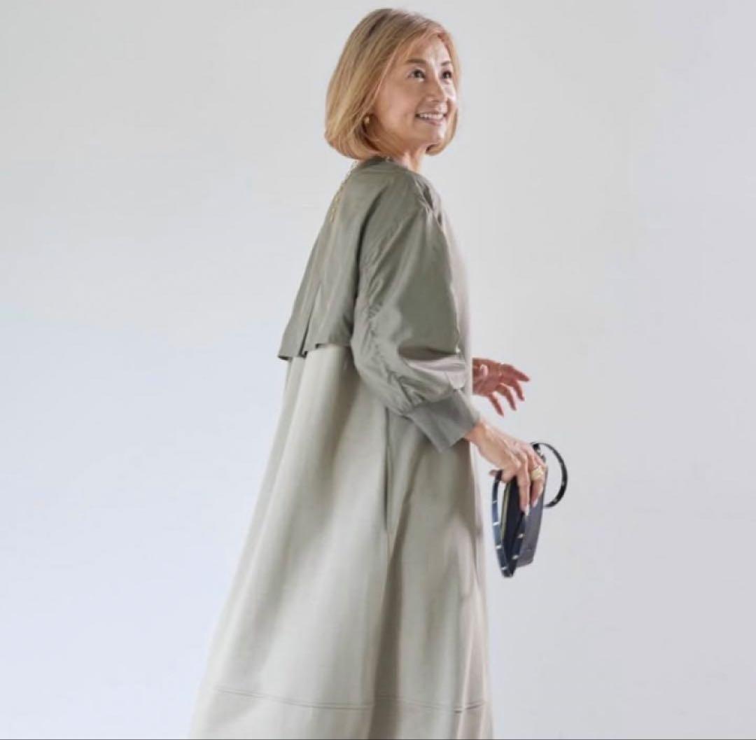 美品！ PLUS OTO.HA MA1ライクワンピース　BLACK