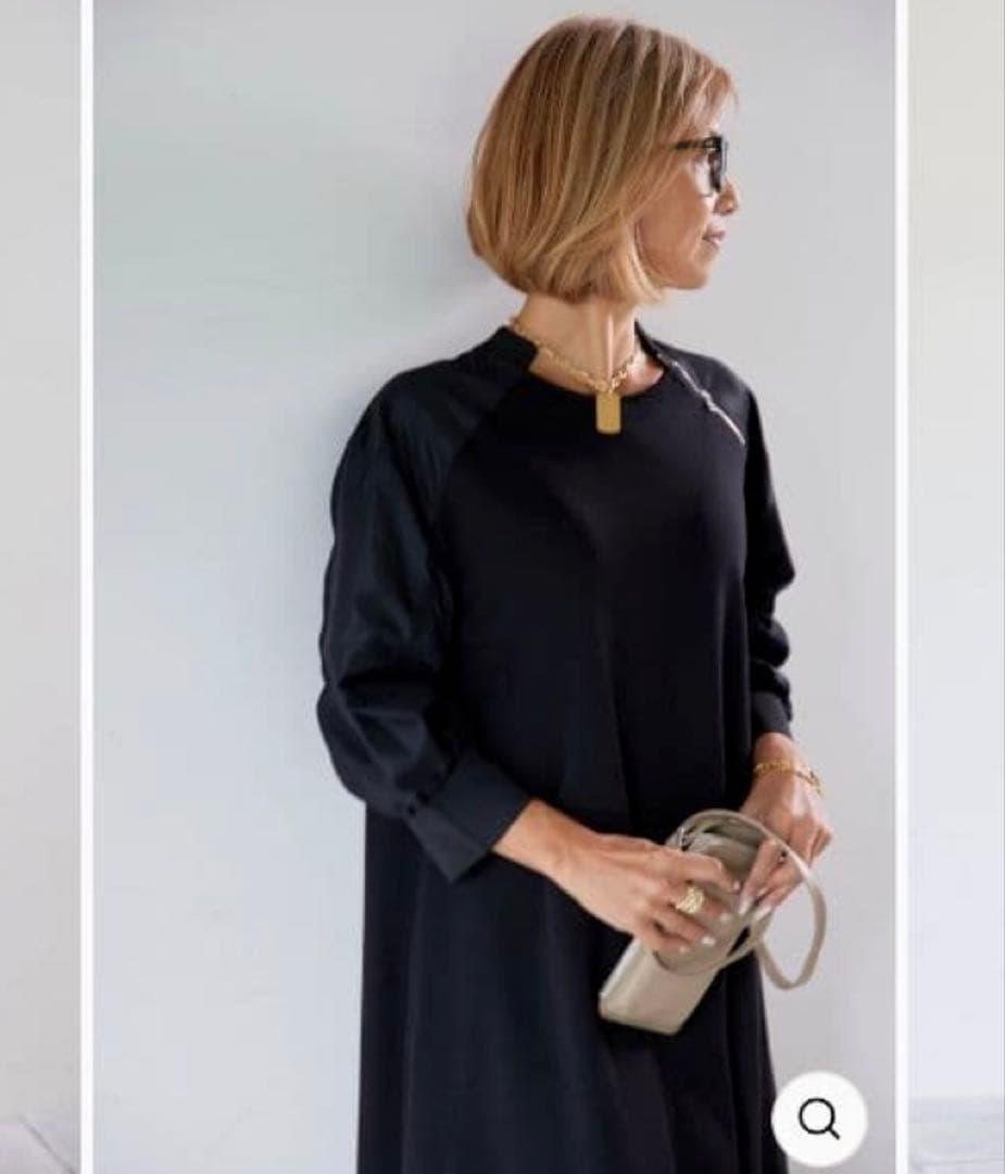 美品！ PLUS OTO.HA MA1ライクワンピース　BLACK