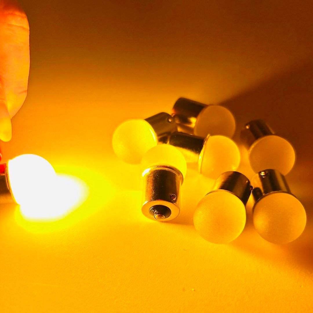 カズ◎24V S25 LED 平行ピン マーカー アンバー 20個