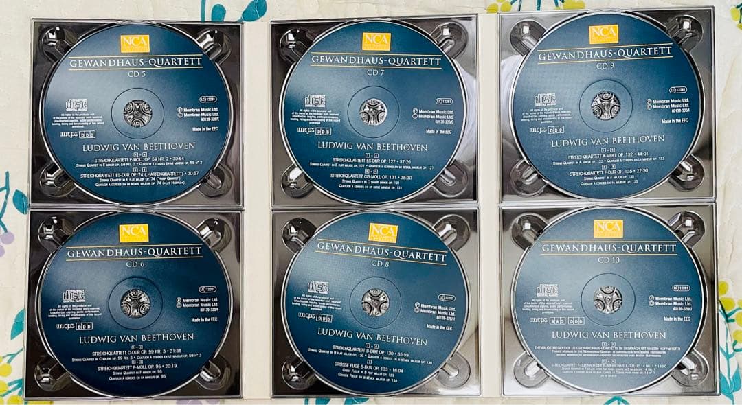 【廃盤】gewandhaus quartett /ベートーヴェン【10CD】