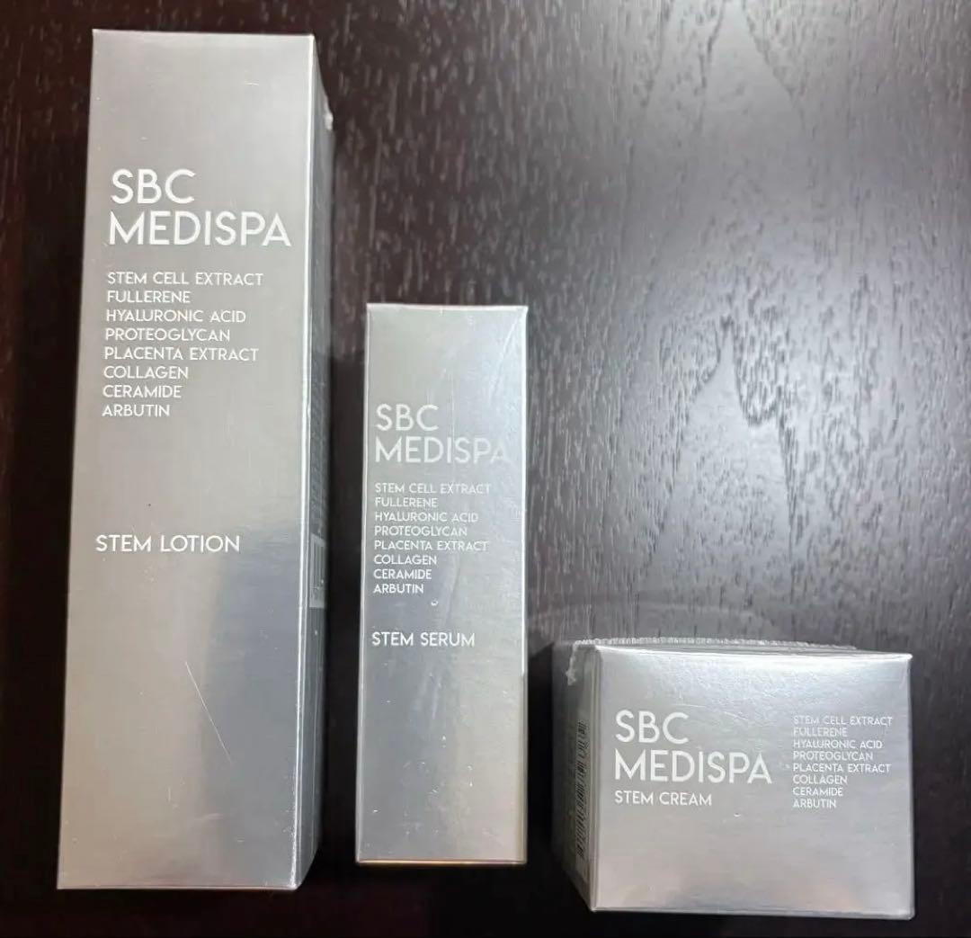 【新品】SBC MEDISPA エクソソーム　ローション&セラム&ステムクリーム