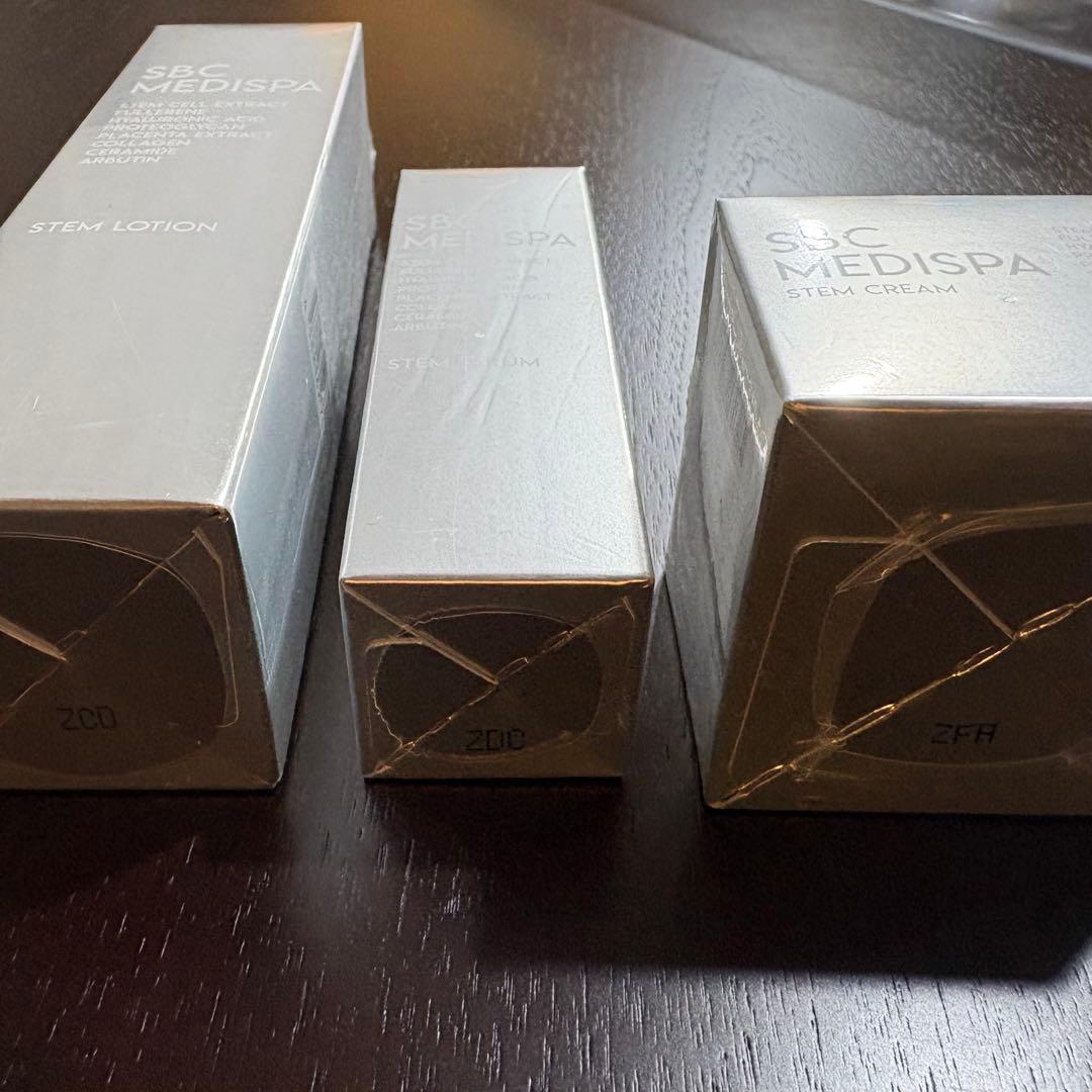 【新品】SBC MEDISPA エクソソーム　ローション&セラム&ステムクリーム