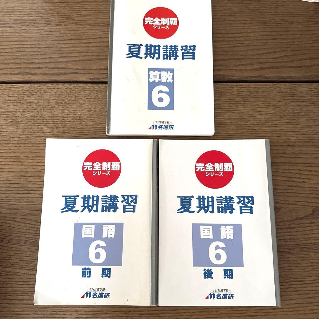 名進研　完全制覇　受験国語　受験算数　受験理科　受験社会　6年　中学受験　17冊