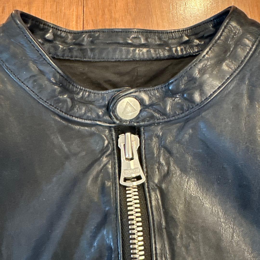 タッキー【新品】backlashフレンチショルダーシングルライダース L