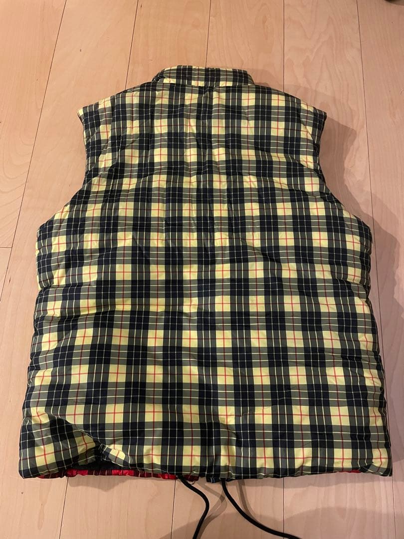 COMME des GARCONS コムデギャルソンシャツ　チェック柄中綿ベスト