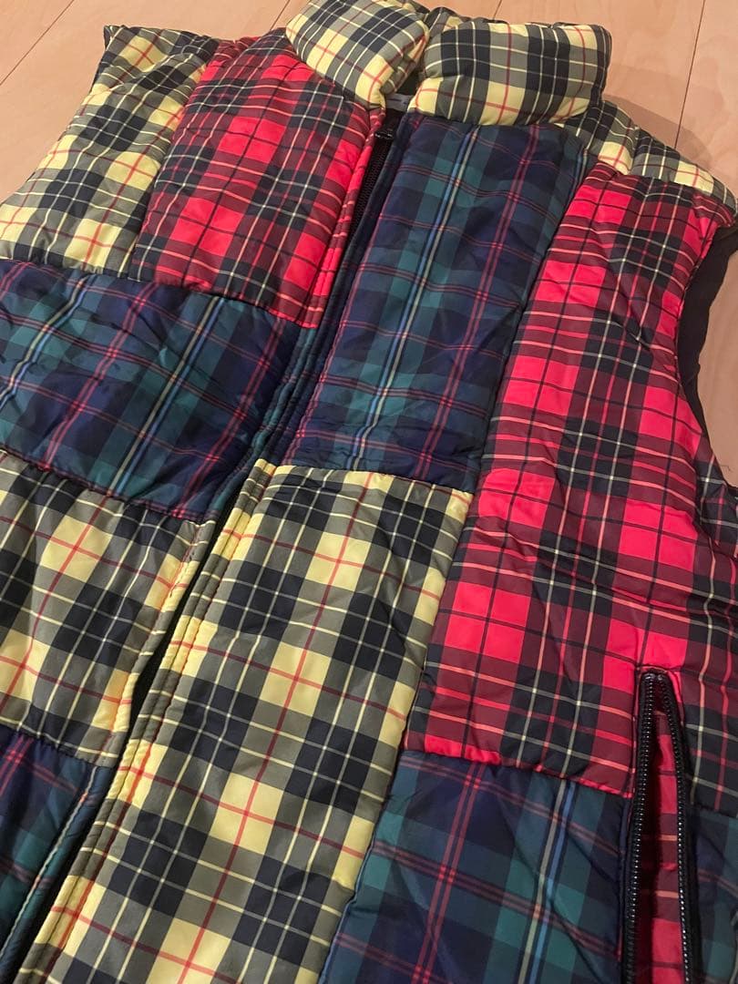COMME des GARCONS コムデギャルソンシャツ　チェック柄中綿ベスト