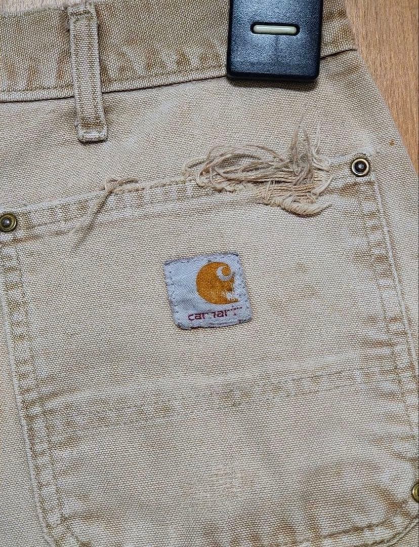 カーハート ダブルニー 襤褸 USA 雰囲気 w33 l30