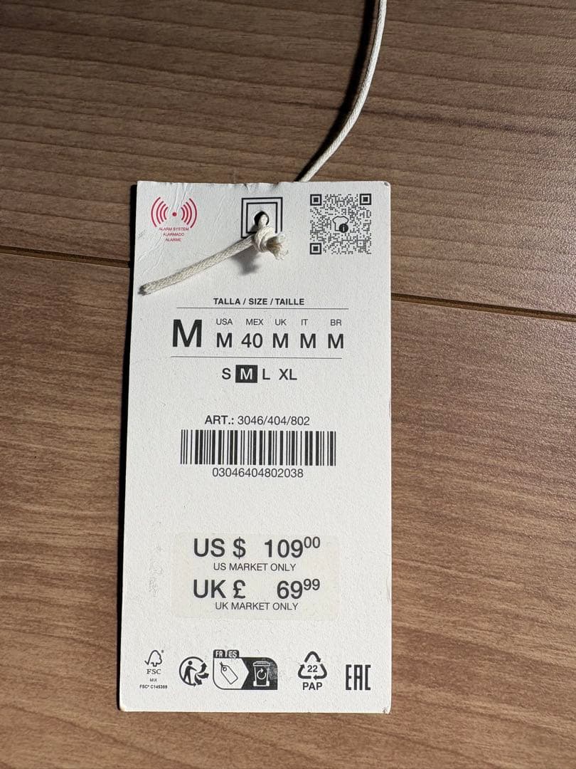 ZARA MEN フェイクレザージャケット